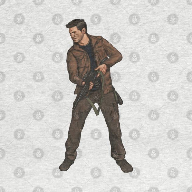 Nathan Drake - Uncharted series fan art by MarkScicluna